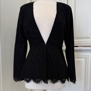Cupcakes & Cashmere Black Lace Jacket